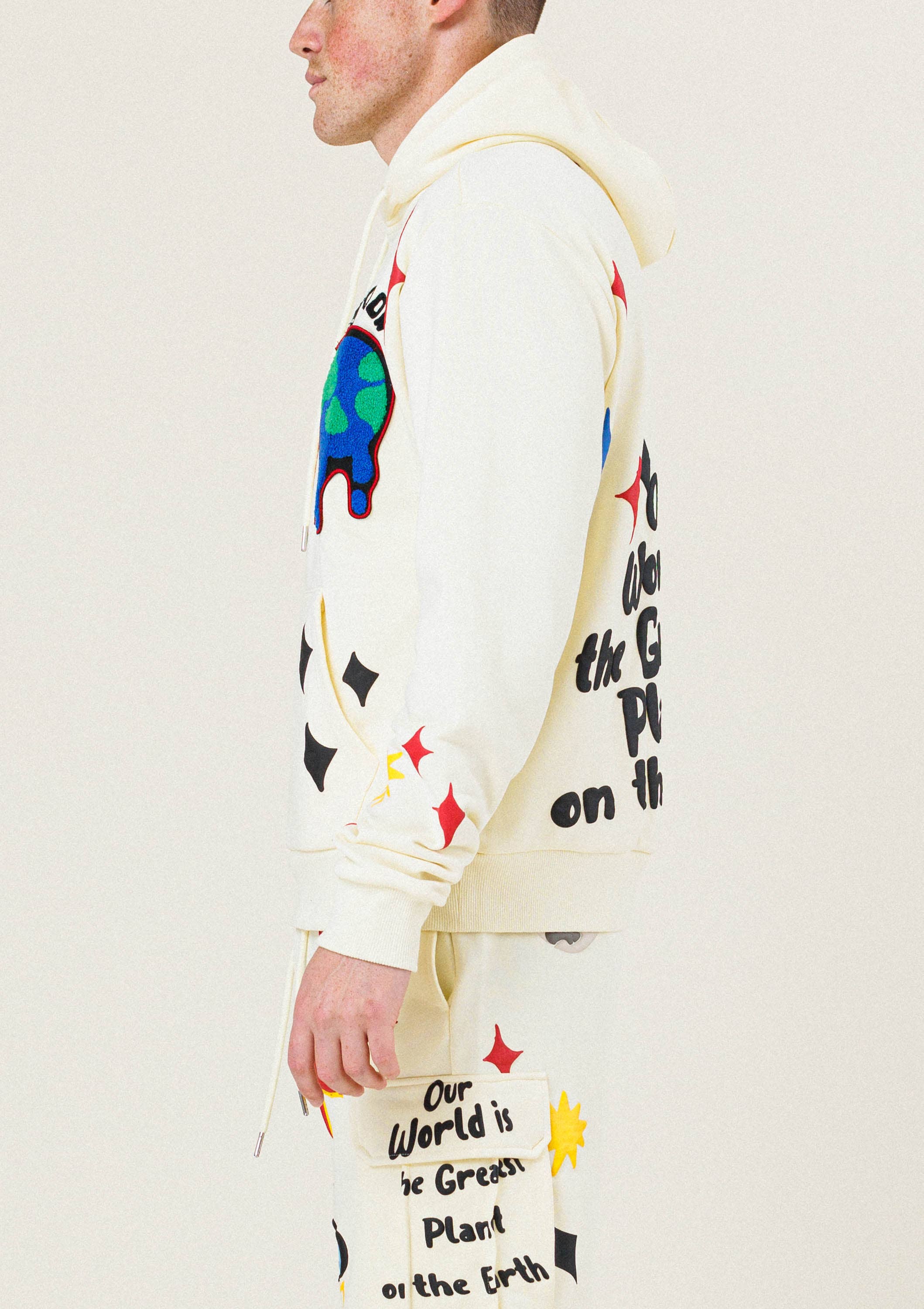 GRAPHIC FRENCH TERRY PULLOVER