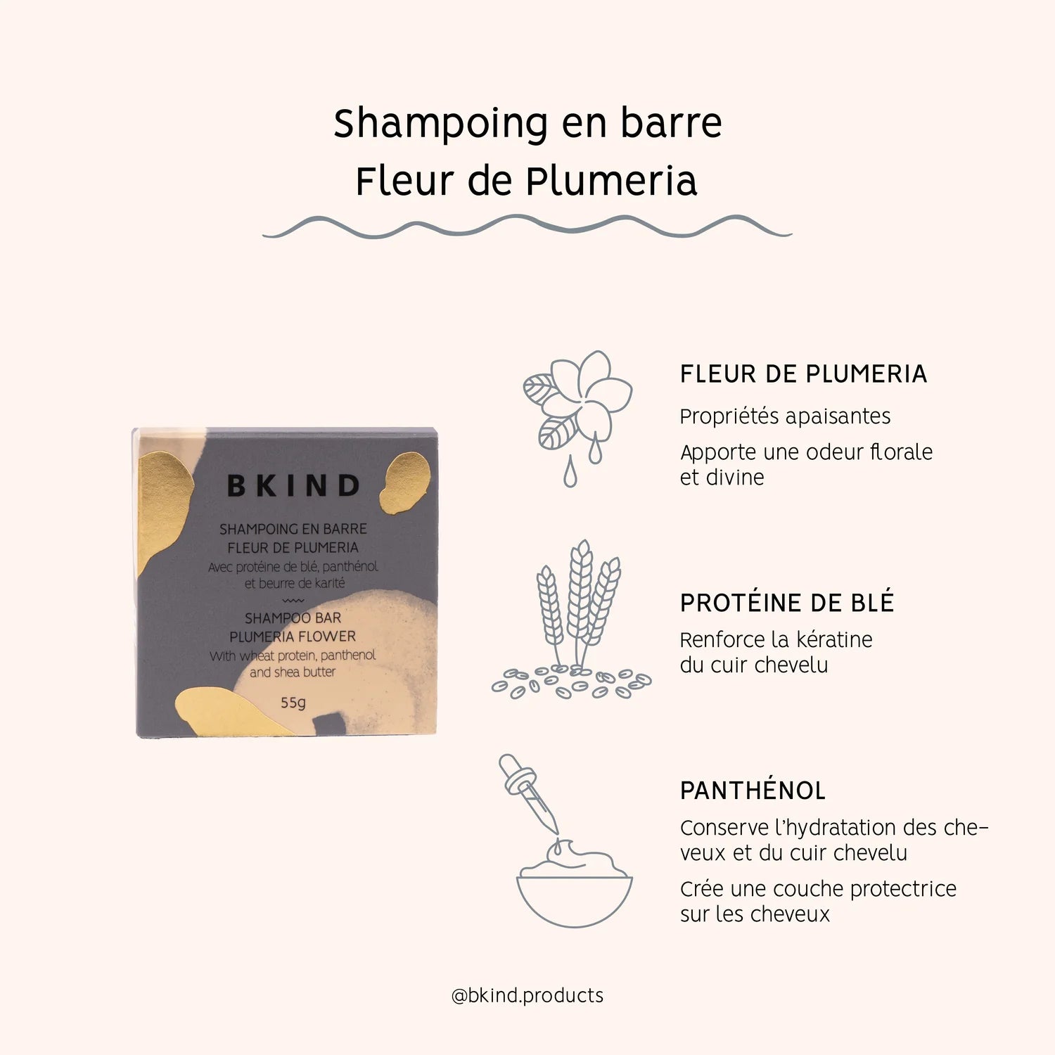 Shampoo Bar - Plumeria Flower - Coily and Curly Hair