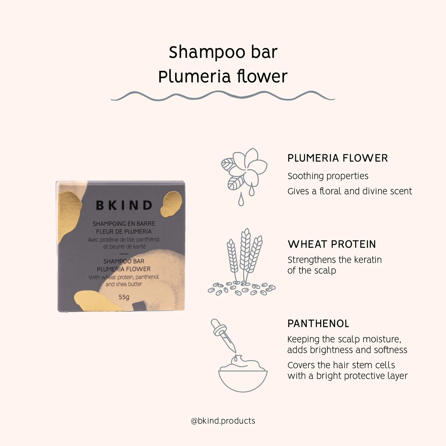 Shampoo Bar - Plumeria Flower - Coily and Curly Hair