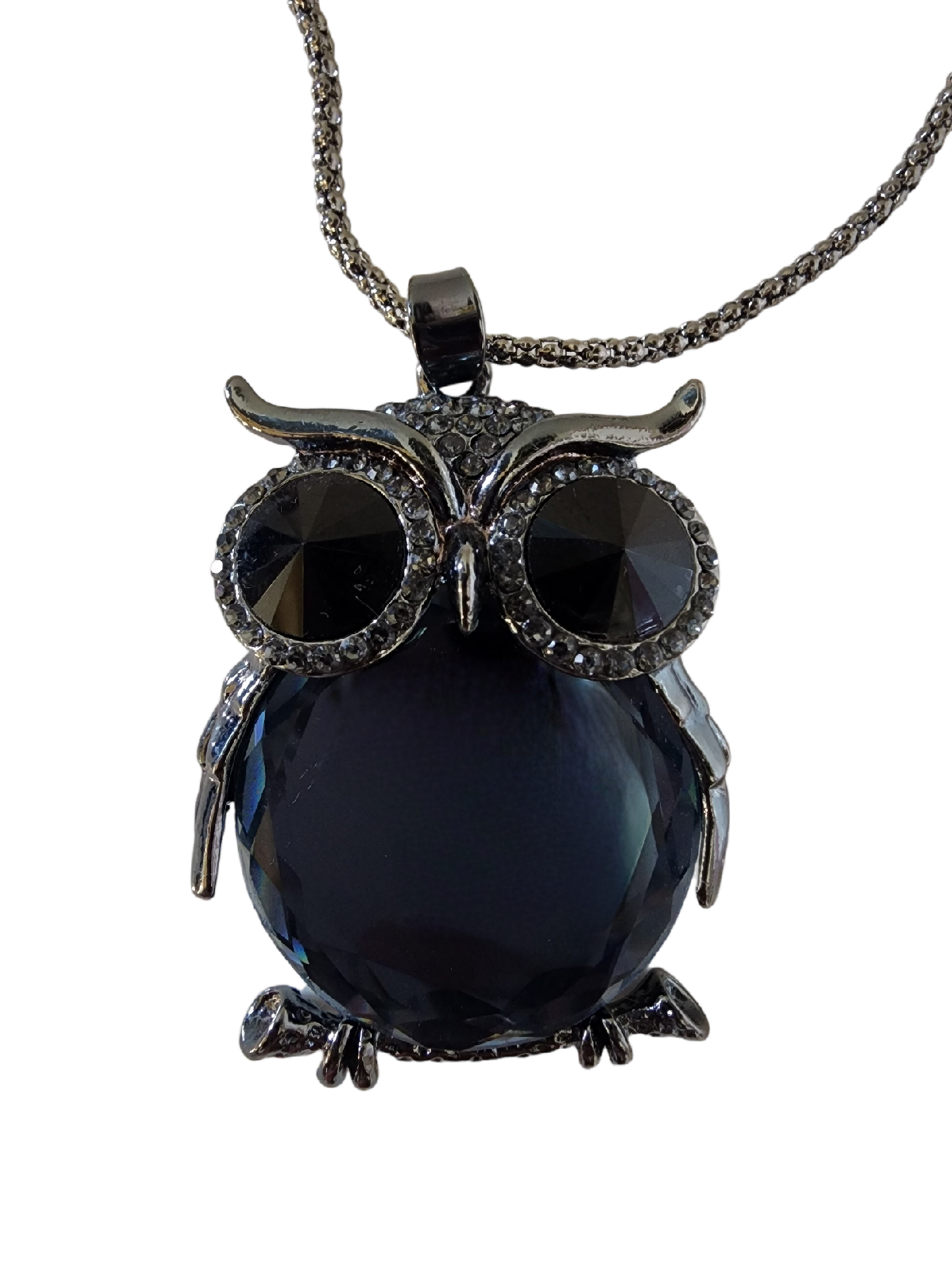 Silver Dipped Owl Necklace