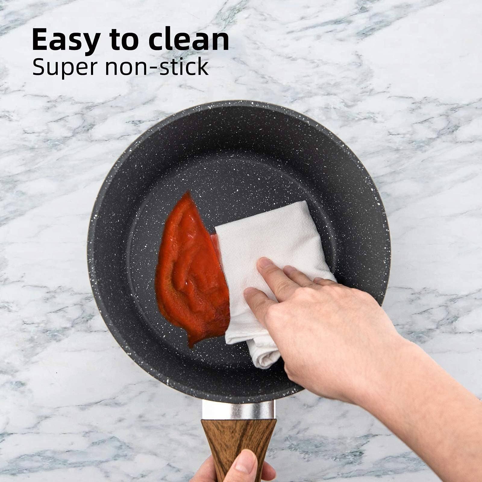 Frying Nonstick Saucepan 3-Piece Set