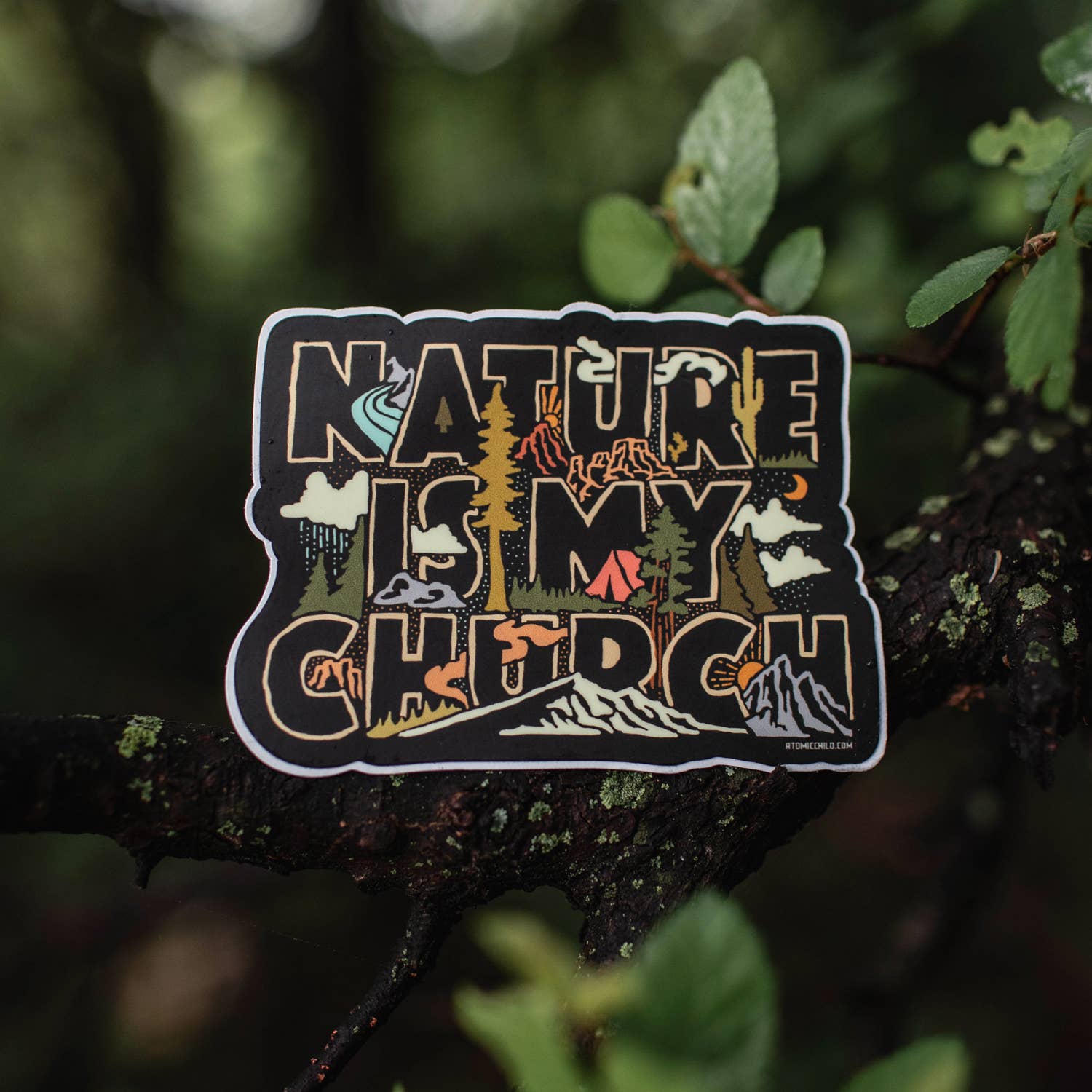 Nature is my Church Sticker