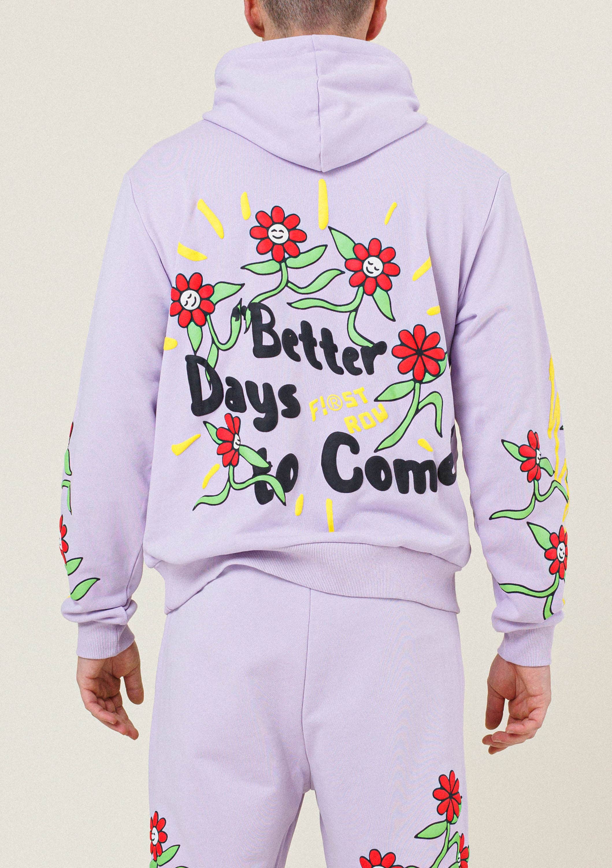 FLOWER GRAPHIC TERRY PULLOVER