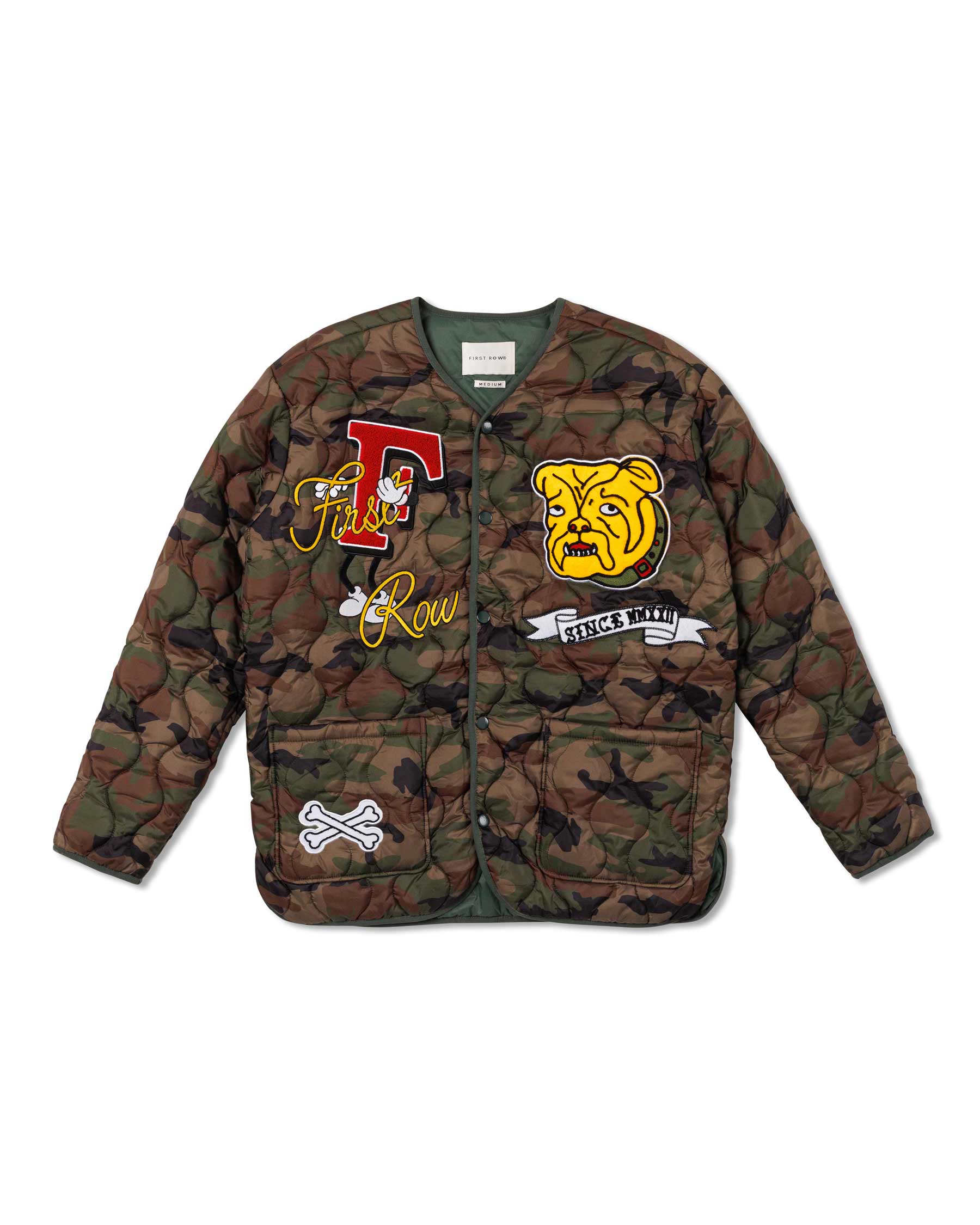 BULLDOG MASCOT  QUILTED LINER  JACKET