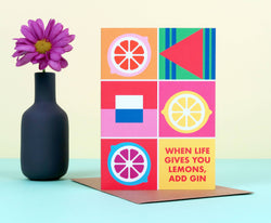 Image of Colour Block When Life Gives You Lemons Card