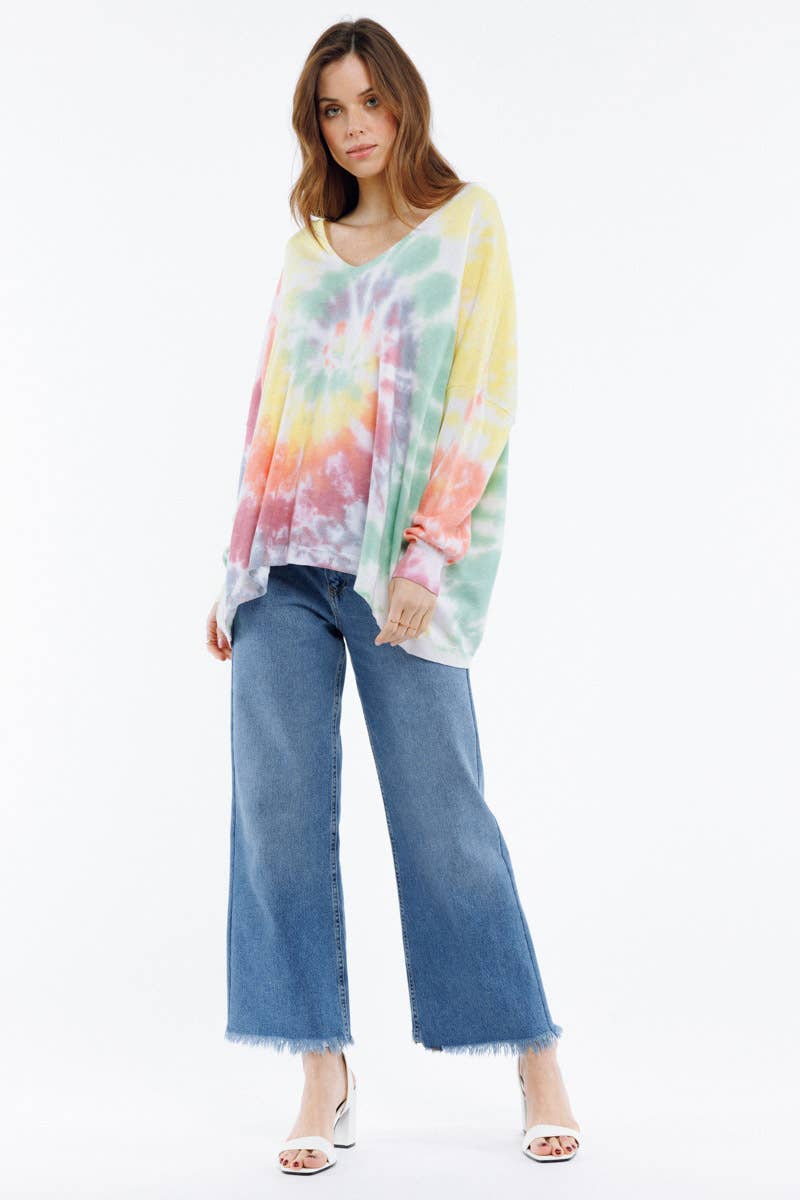 TIE&DYE pattern sweater - PAZA