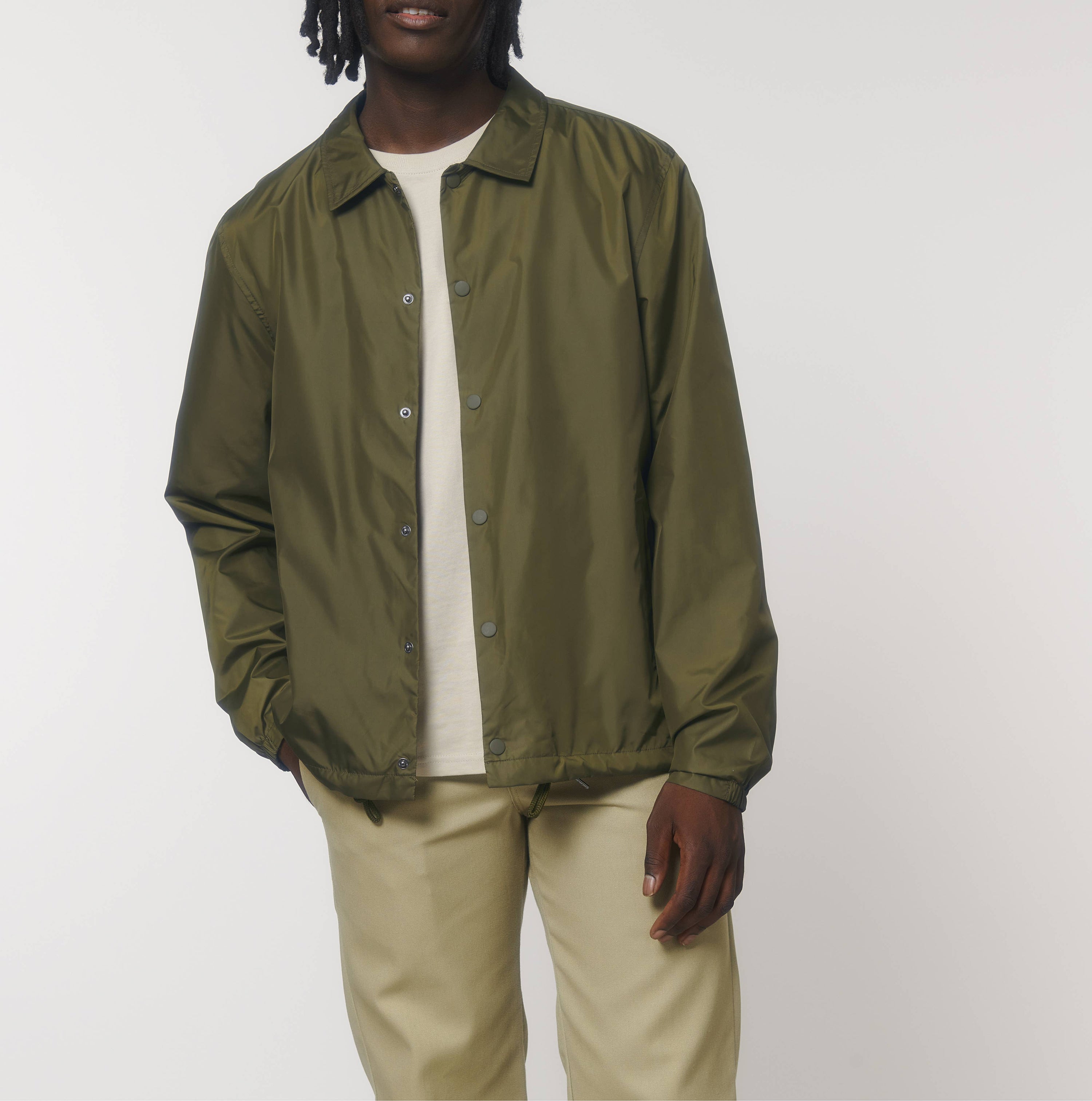 BRITSH KHAKI UNISEX COACH JACKET