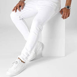 Image of Black Industry 1324 White Skinny Jeans