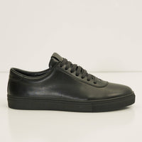 N° D4802 All Leather Court Sneakers  - BLACK BLACK