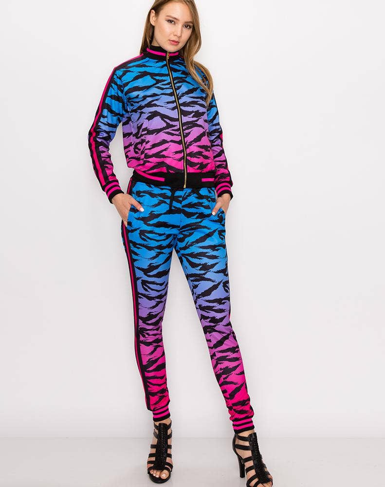 Women Tiger Camo Track Suits Pre-Pack