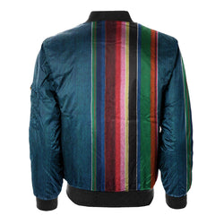 Image of Colorful Denim Bomber Jacket