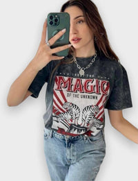 “MAGIC” calligraphy t-shirt - MOE
