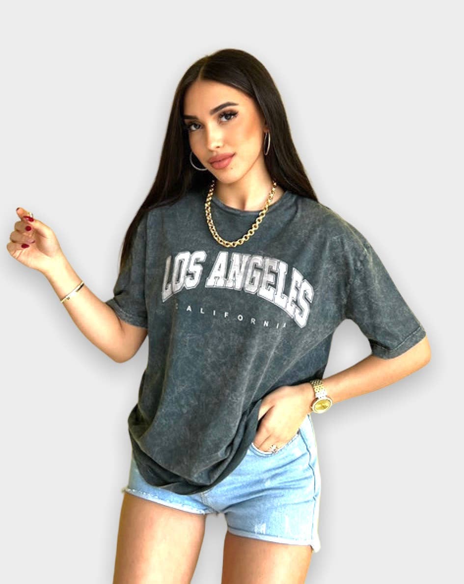 T-shirt avec calligraphie "Los Angeles Californie" - TESE