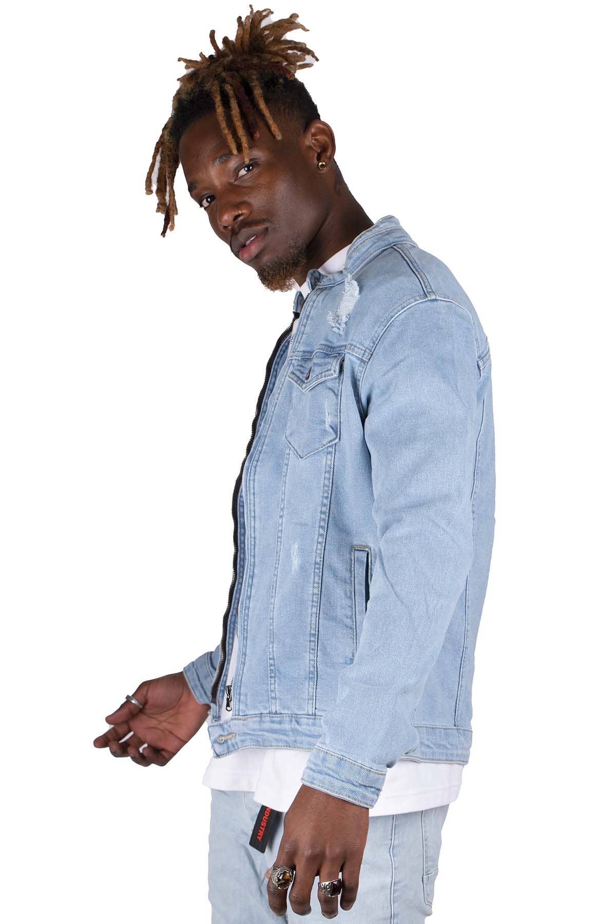 Black Industry 3215 Blue Denim Jacket