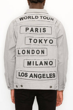 Image of Men World Tour Colored Denim Jacket