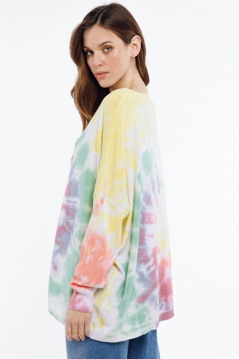 TIE&DYE pattern sweater - PAZA