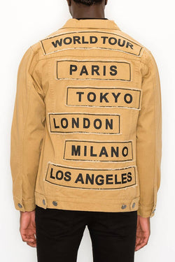 Image of Men World Tour Colored Denim Jacket