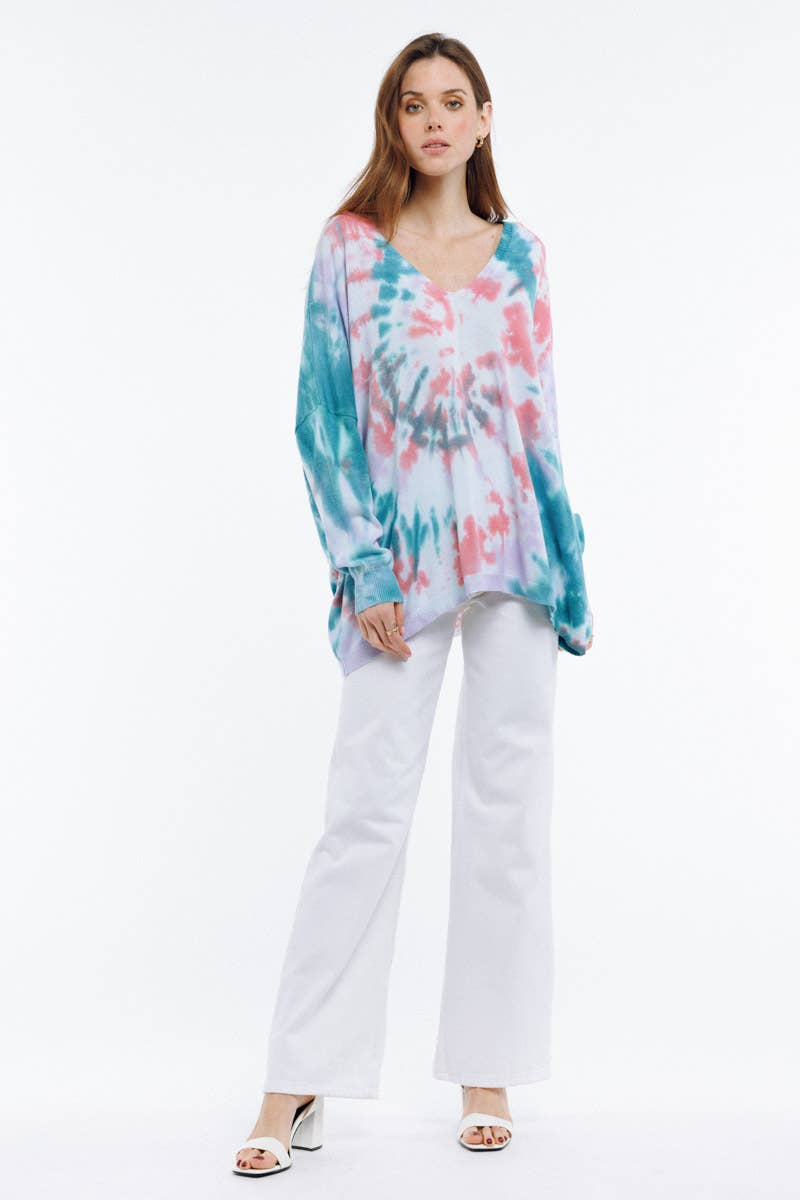 TIE&DYE pattern sweater - PAZA