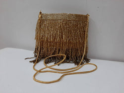 Image of BEADED FRINGE GOLD