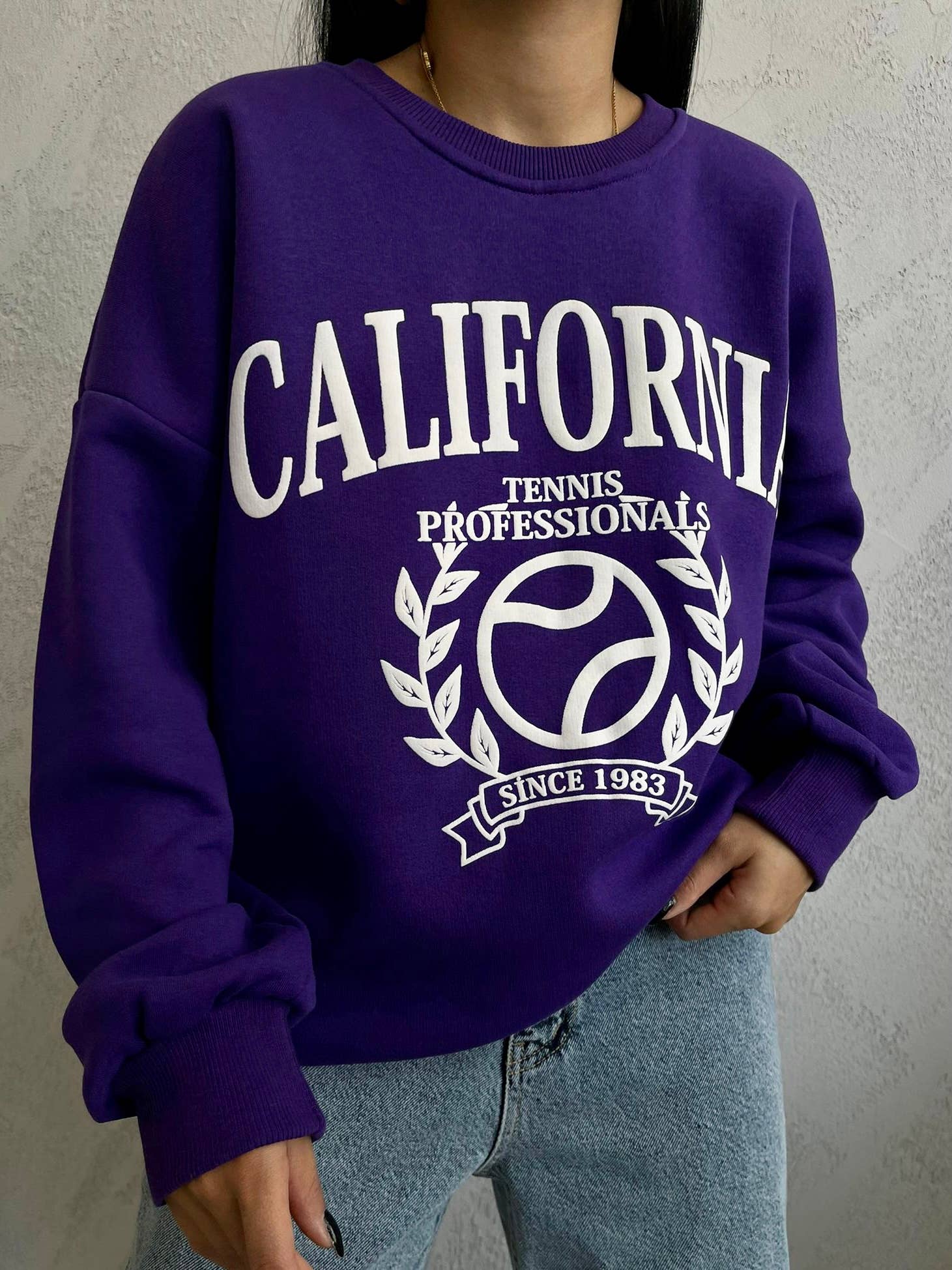 “CALIFORNIA” oversized printed sweatshirt - BEA