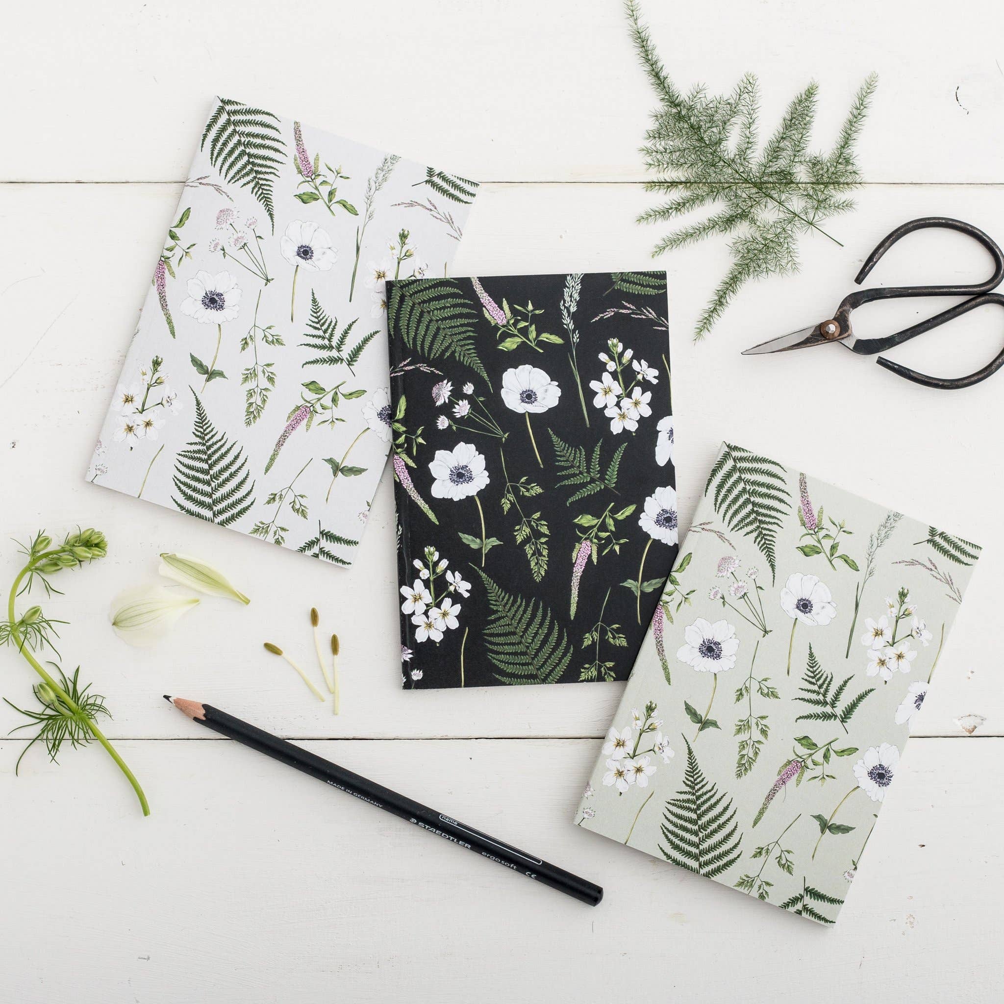 Wild Meadow - Pack of 3 A6 Notebooks