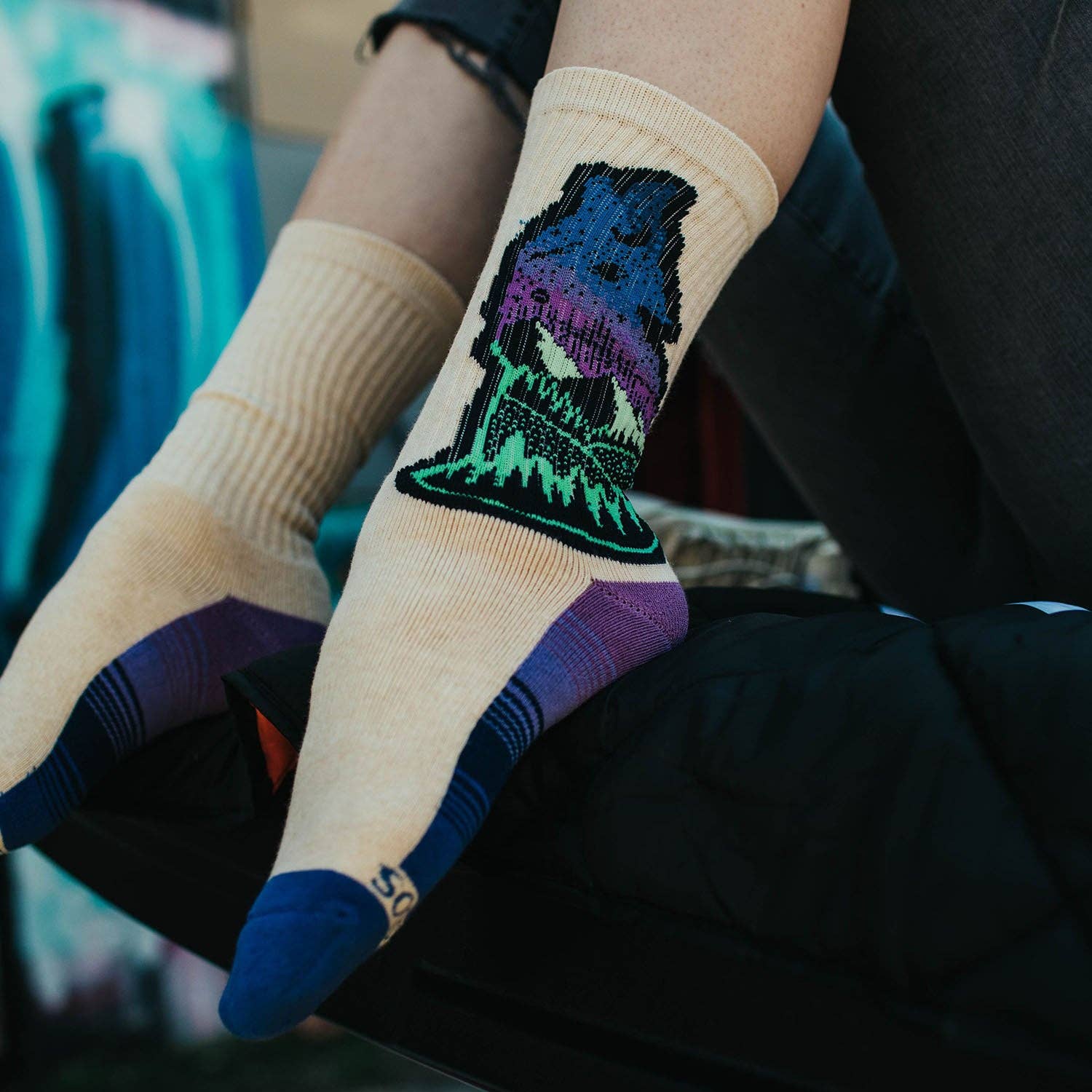 AtomicChild Athletic Socks - Howling Wolf