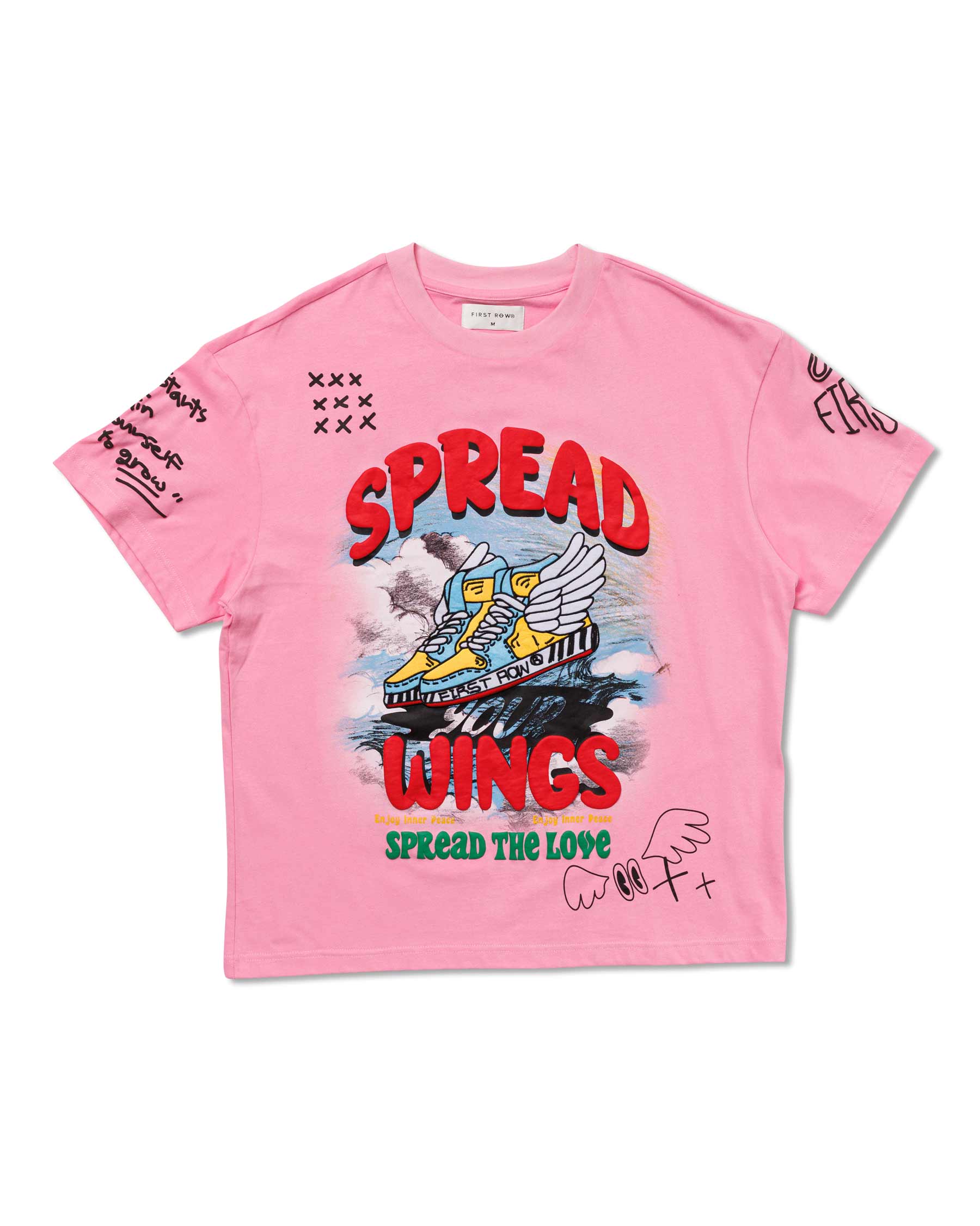 FLYING SNEAKER DRAWING  TEE