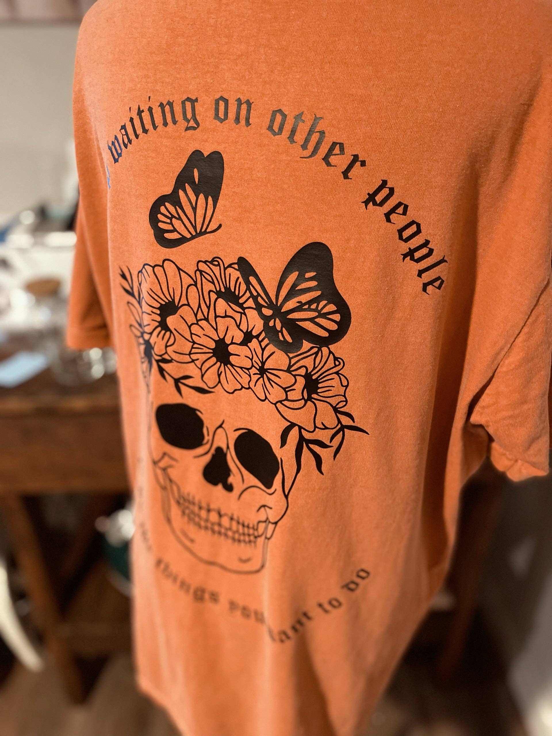 Motivational Floral Skull tShirt