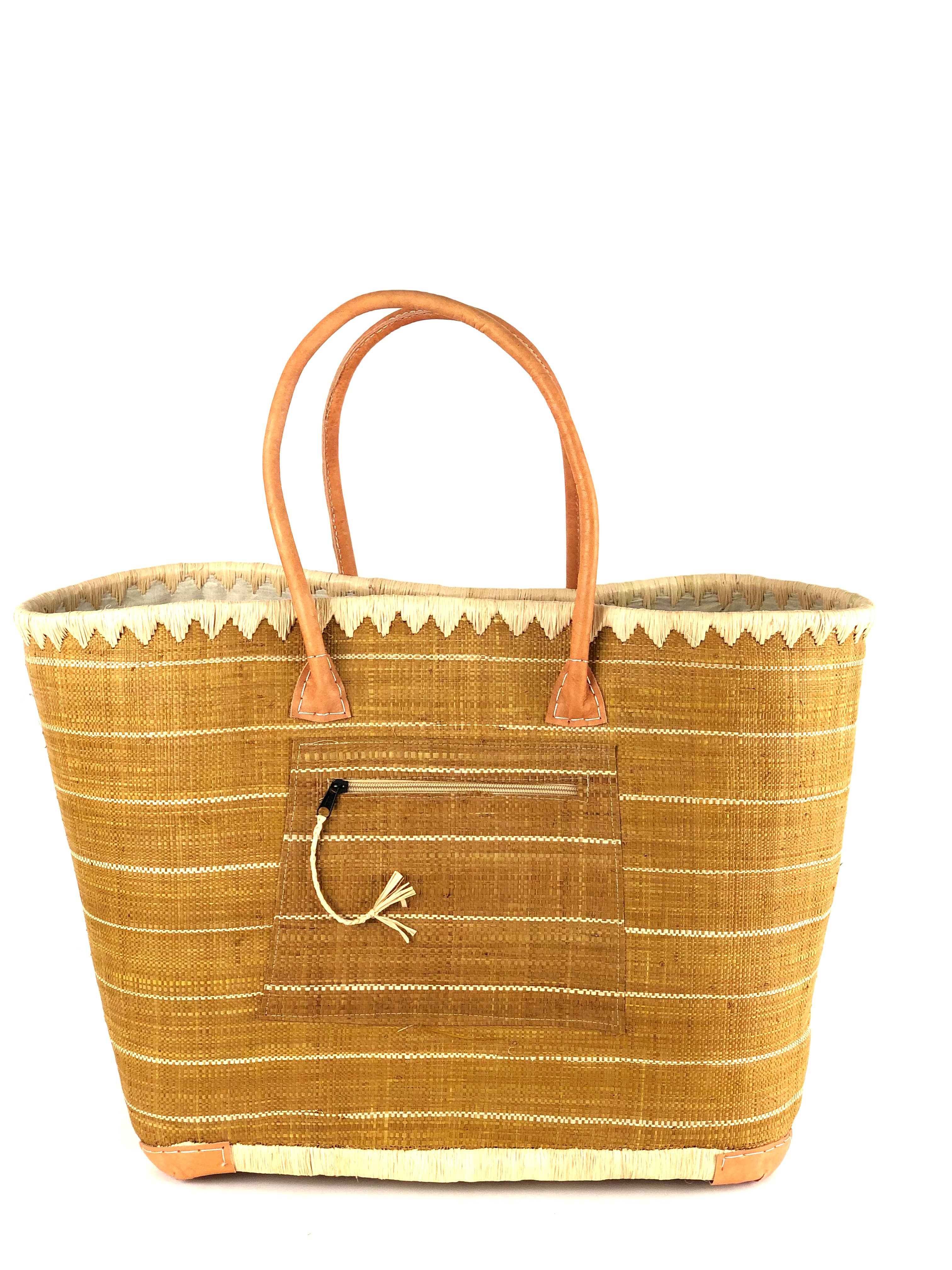 Rabat Big Straw Basket Bag