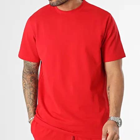 500-5 Red Tee Shirt/Short Set