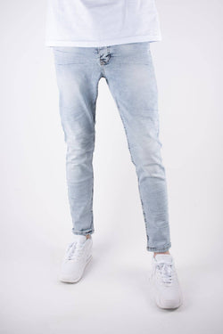 Image of Black Industry 187 Blue Skinny Jeans