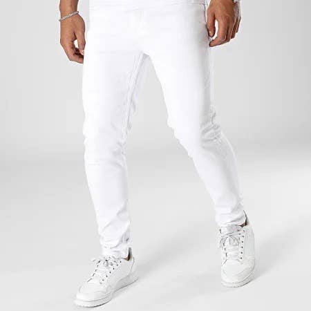 Black Industry 1324 White Skinny Jeans