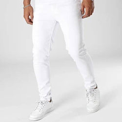 Image of Black Industry 1324 White Skinny Jeans