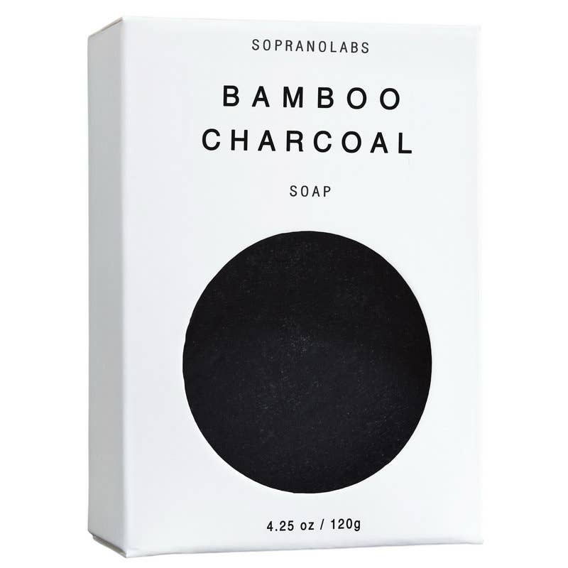 SopranoLabs - Bamboo Charcoal Vegan Soap. Gift for her/him 4.25 oz (7802952089827)