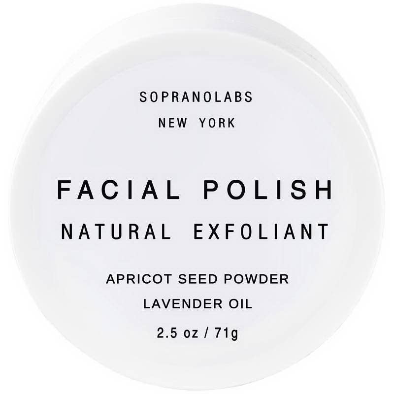 SopranoLabs - Lavender Vegan Facial Polish. All Natural Face Scrub. (7802951500003)