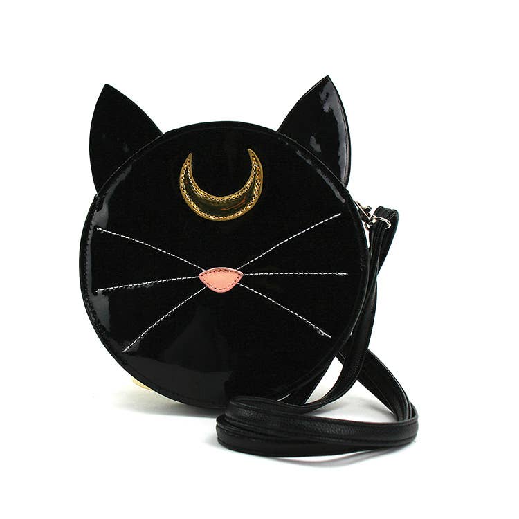 COMECO INC - 89545UB Mystical Black Cat Face Crossbody Bag (7831944560867)