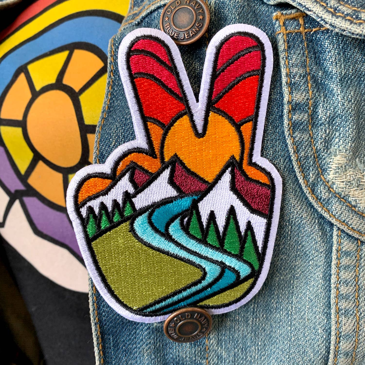 Peace Embroidered Patch (7921402413283)