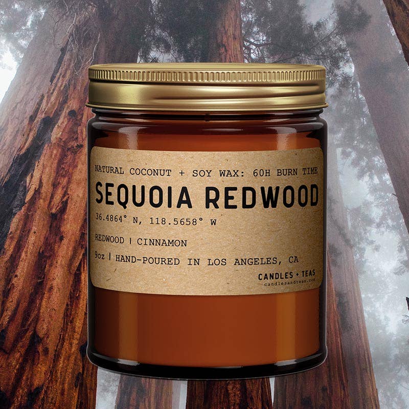 Candlefy - Sequoia Redwood California Candle: Natural Coconut Soy Wax (7799000203491)