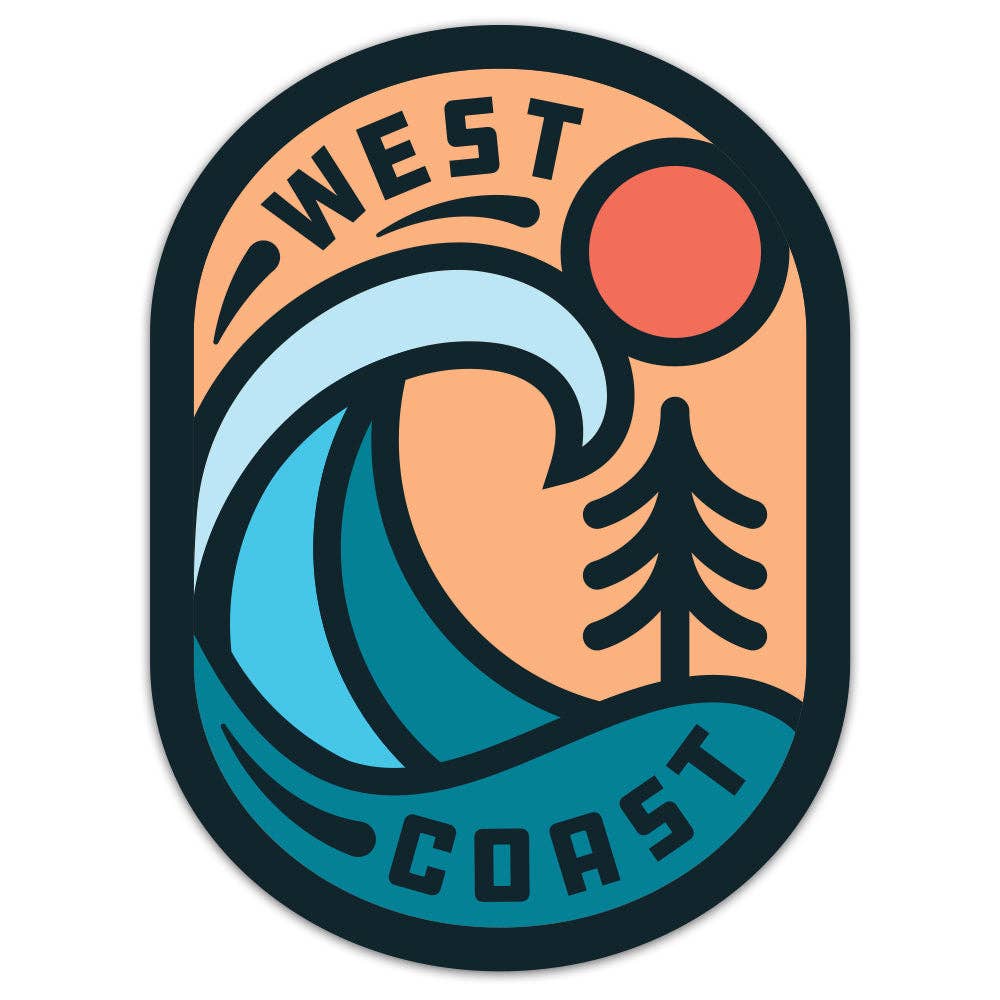 West Coast - Sticker (7921699324131)