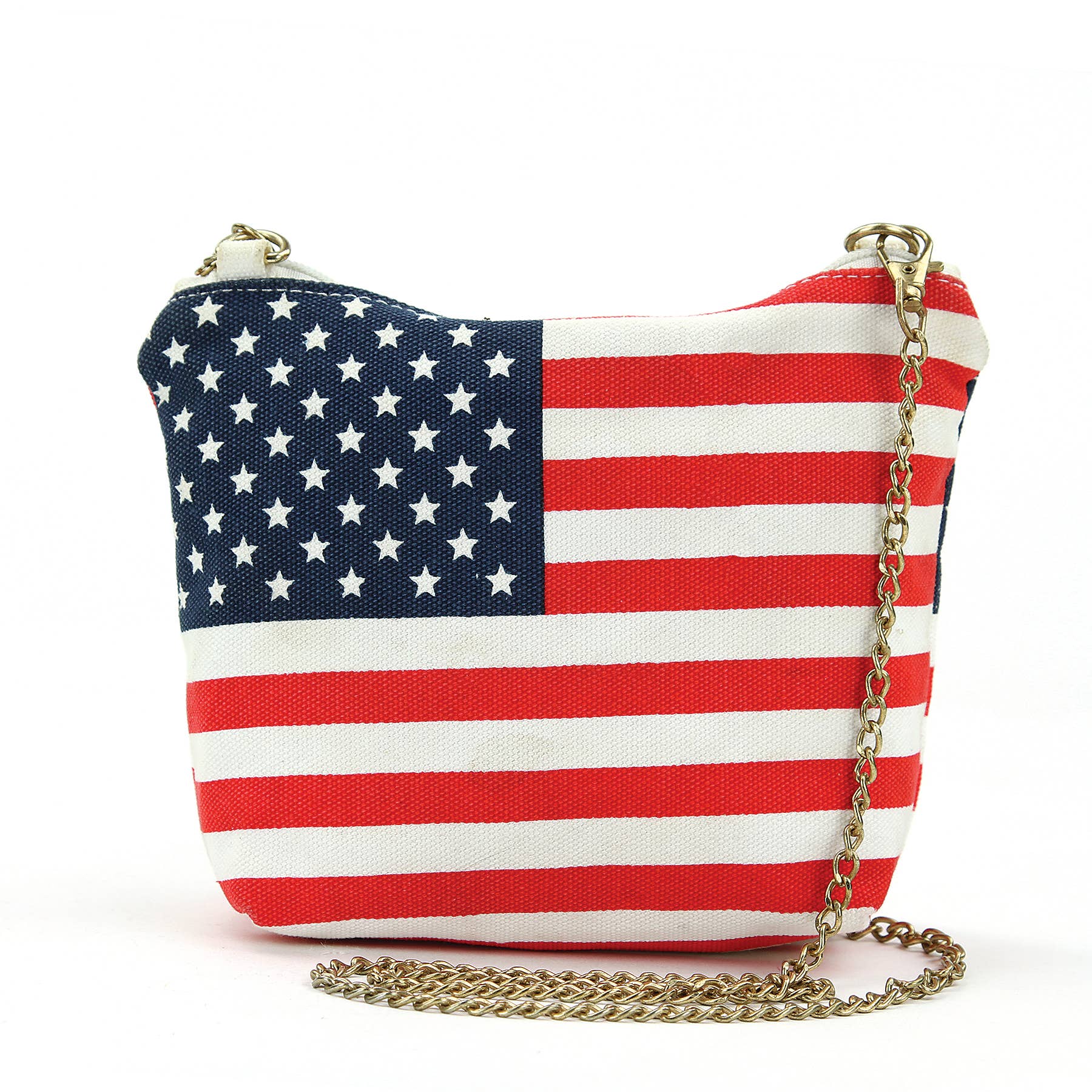 COMECO INC - 88929UB American Flag Crossbody Bag with Chain Strap (7831944331491)