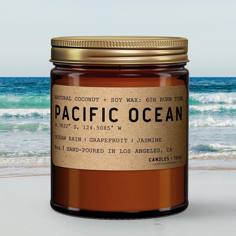 Candlefy - Pacific Ocean Candle: Natural Coconut Soy Wax Candle (7798999384291)
