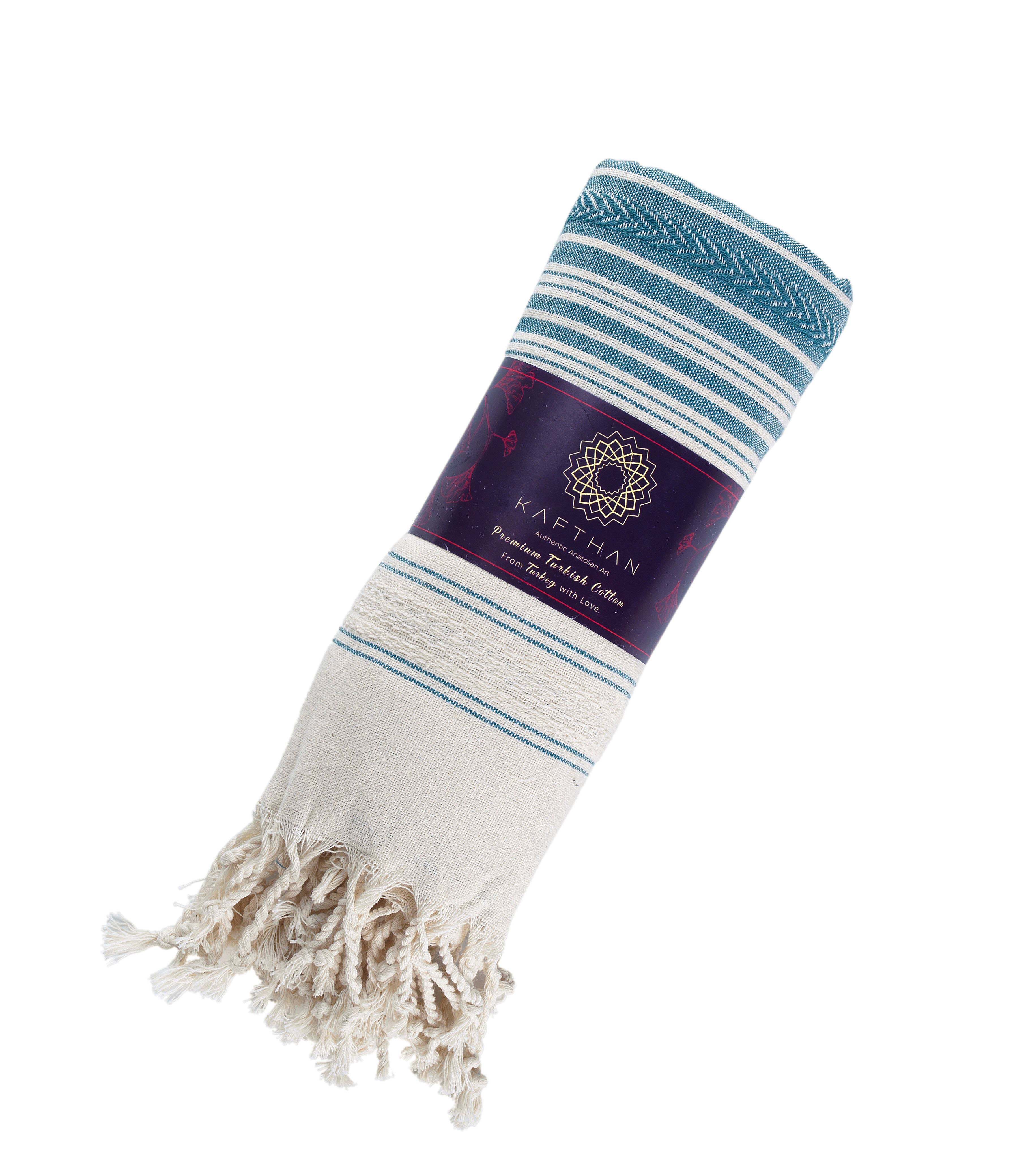 KAFTHAN - Artemis Cotton Turkish Towel [Bath & Beach, Blanket] (7802955497699)