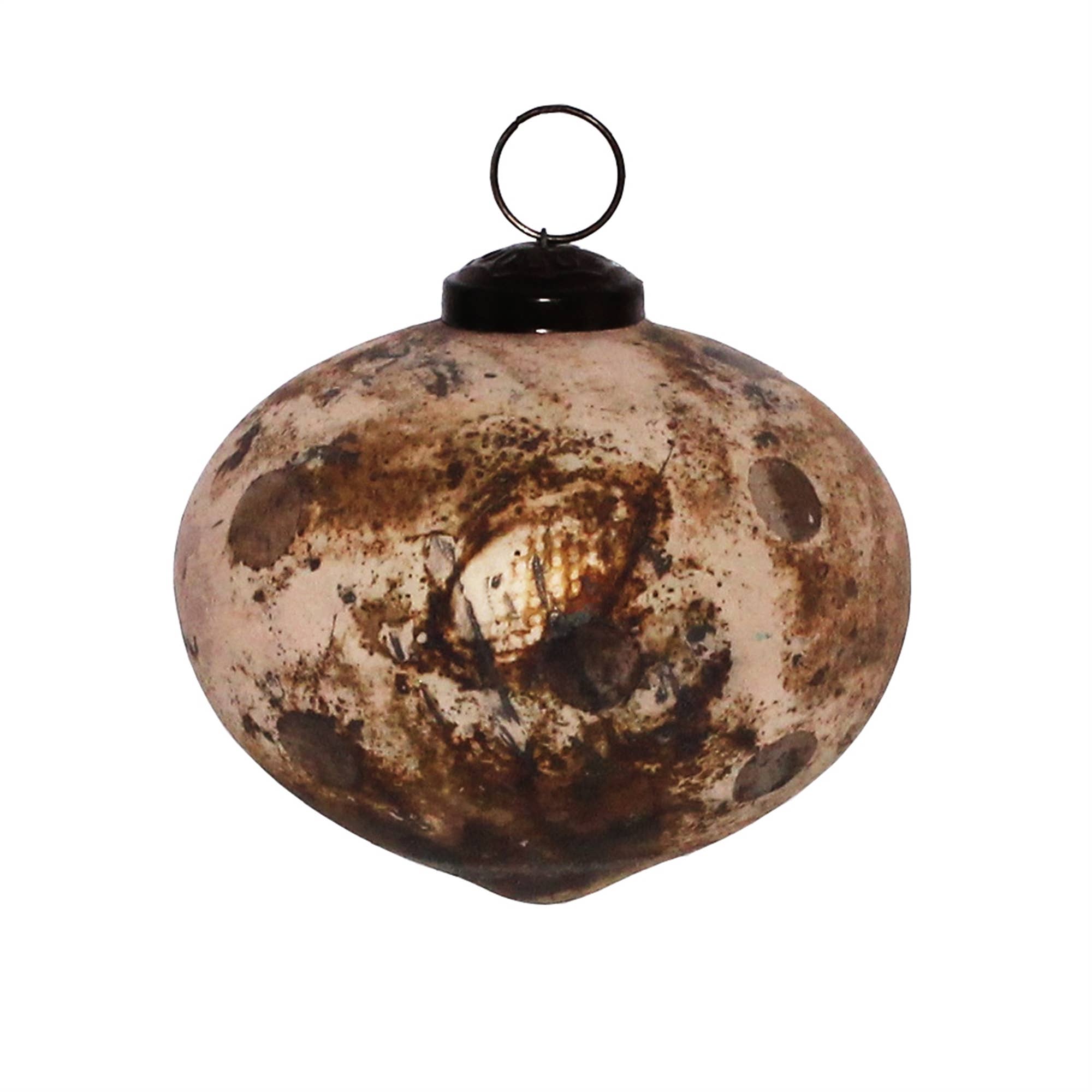 HomArt - Fiona Ornament, Glass, Bulb - Antique Blush - Matte Gold (7798950658275)