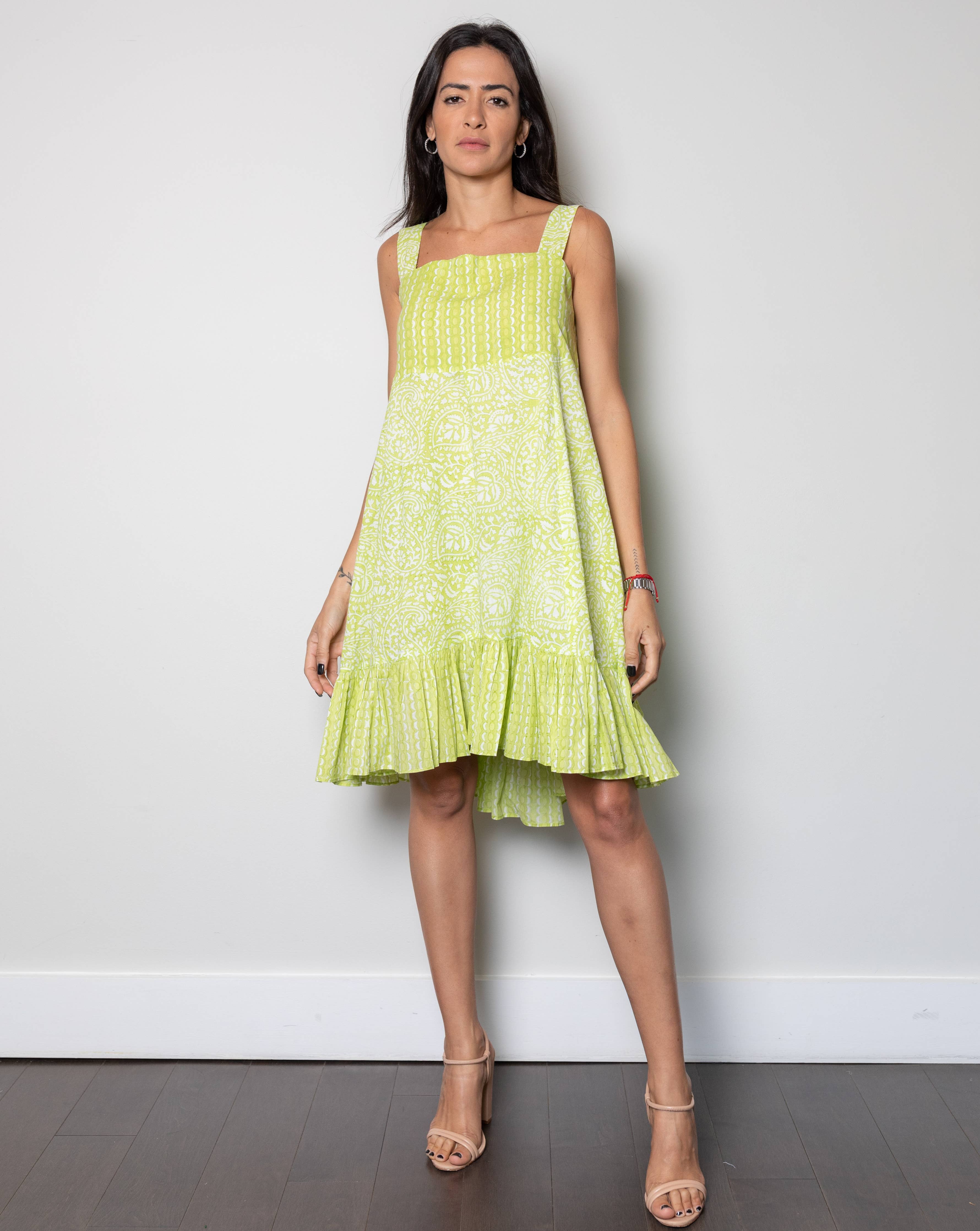 Tiana Green Summer Dress