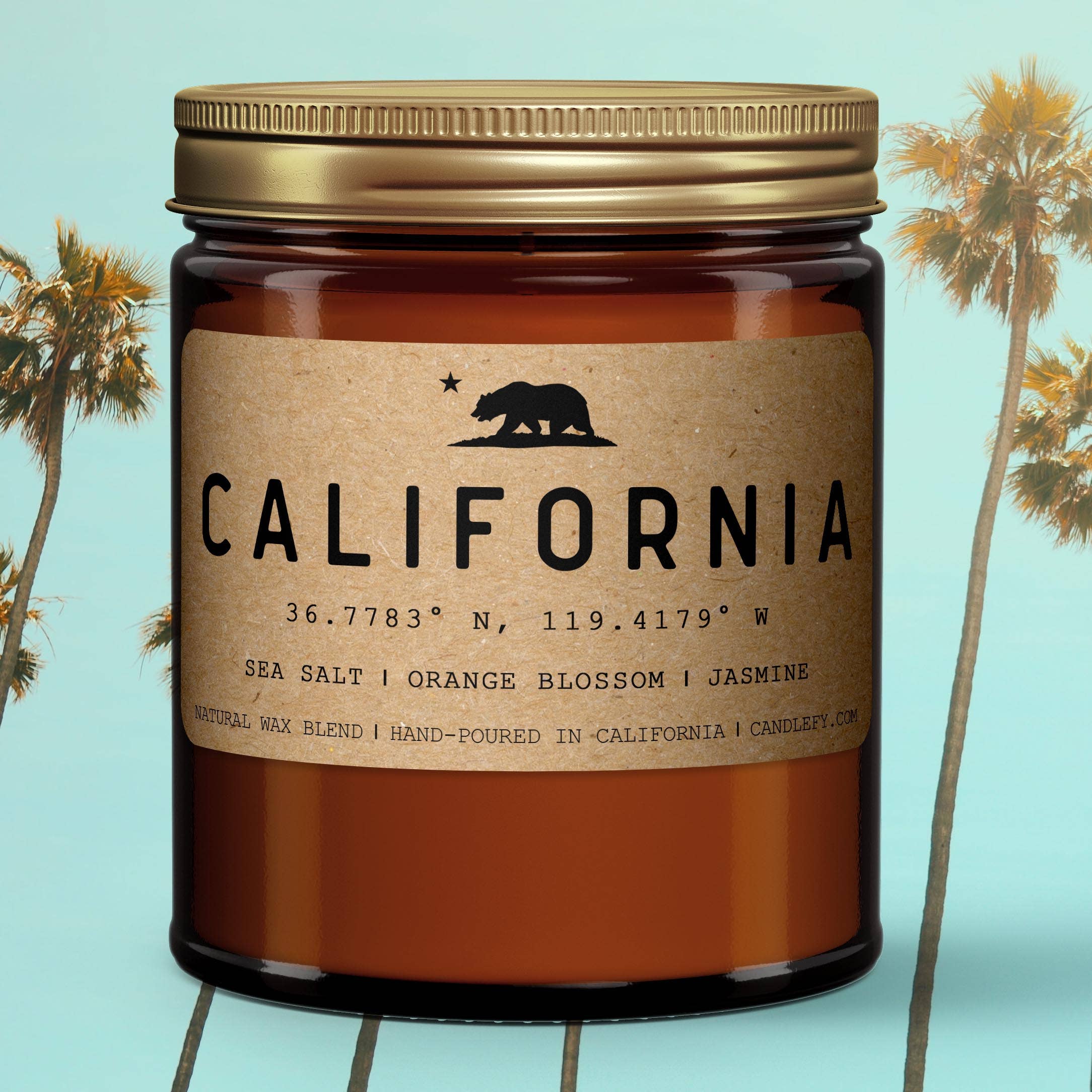 Candlefy - California Golden State Natural Wax Scented Candle (7798999646435)