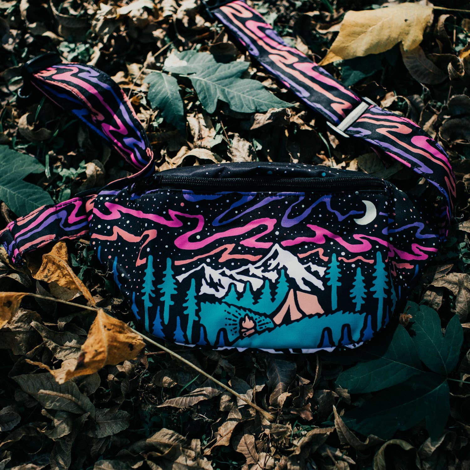 Midnight Campsite Fanny Pack (7921404149987)