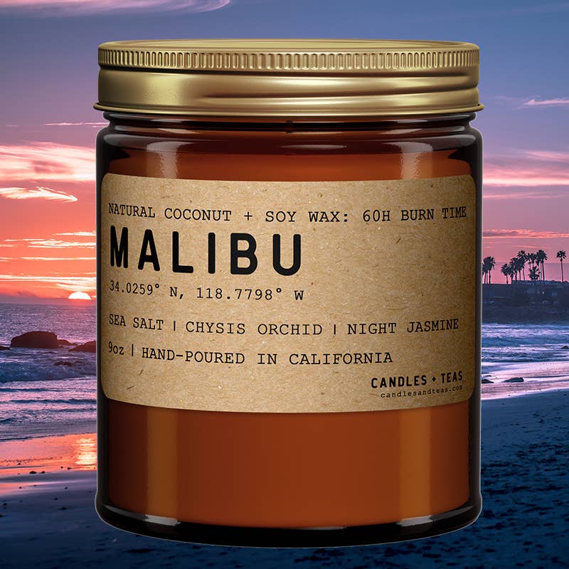 Candlefy - Malibu Los Angeles California Candle Natural Coconut Soy Wax (7799001678051)