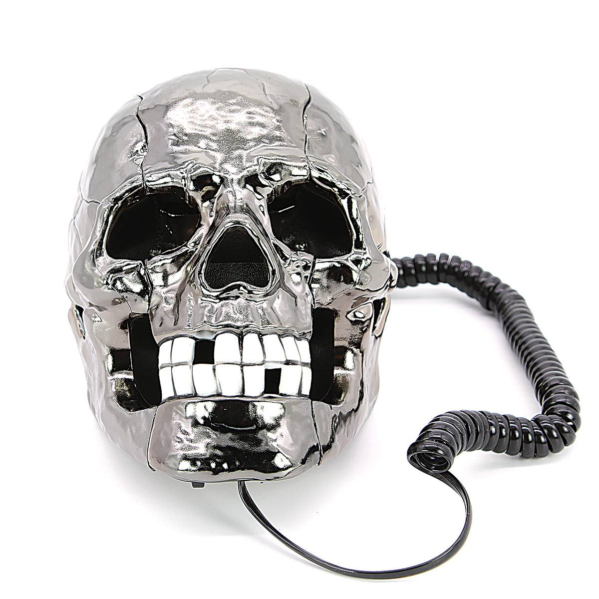 COMECO INC - 81402PH Skull Telephone with LED Lights Glowing Eyes (7831943905507)