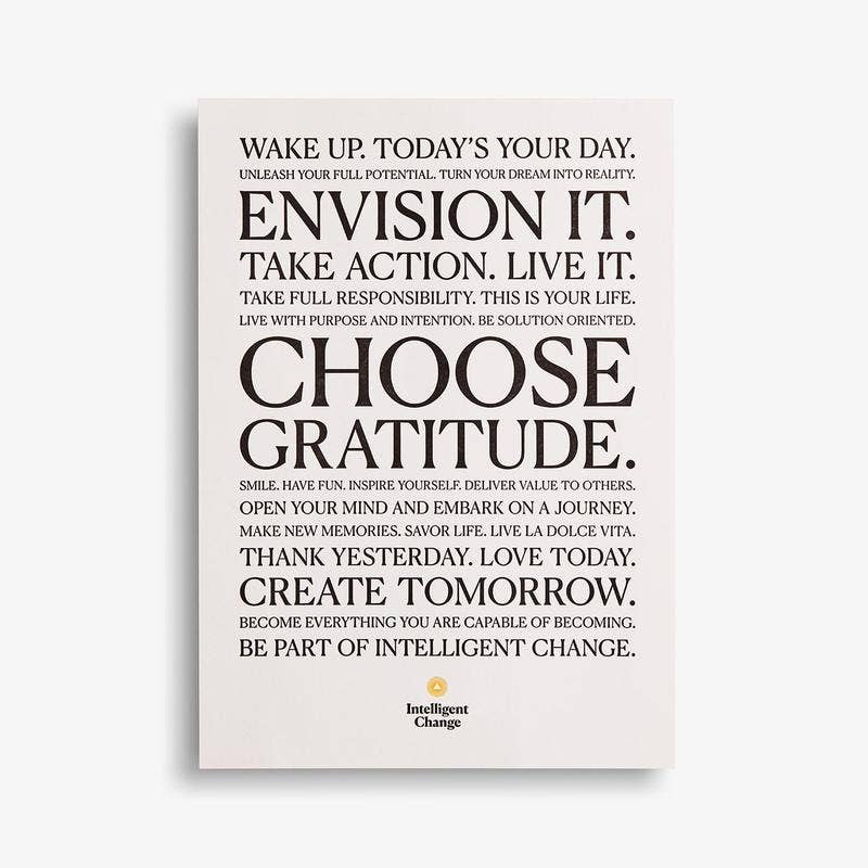 Intelligent Change - Choose Gratitude Print (7802964803811)