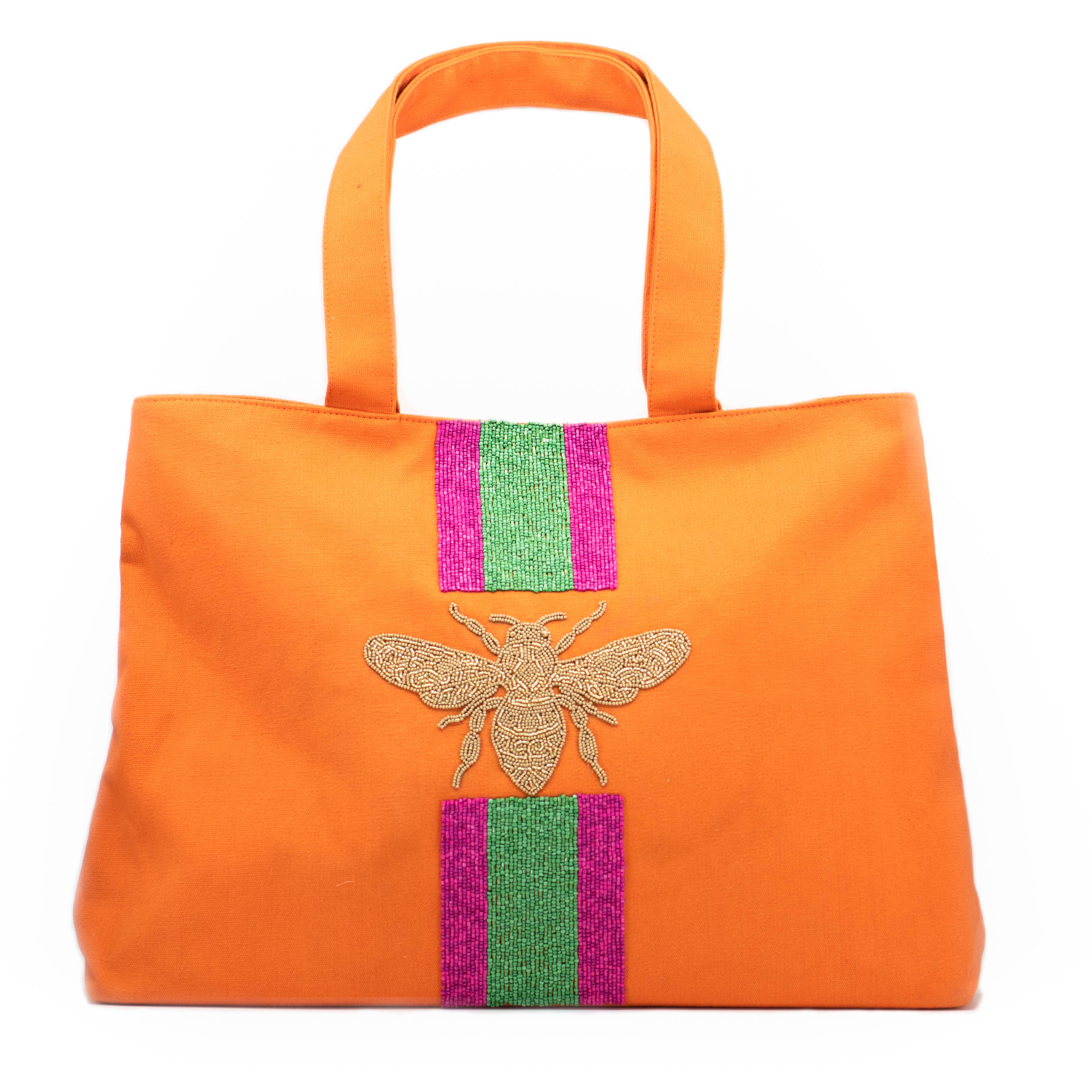 Tiana Bee Orange Tote Bag
